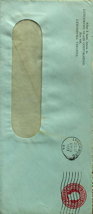 envelope front